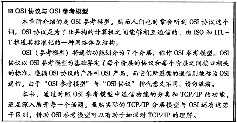 OSI协议与OSI参考模型